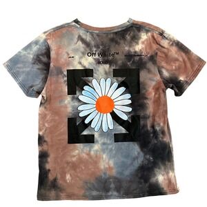 Off White Tie Dye Graphic T Shirt Spring Summer 2020 Daisy Logo Women Small